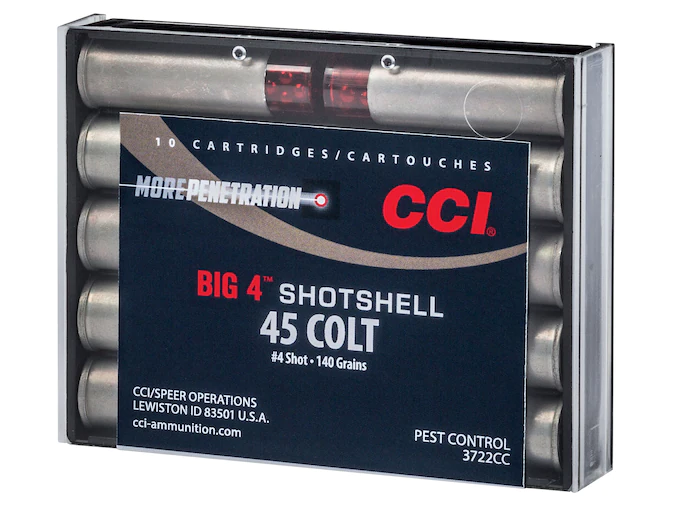 Buy CCI Big 4 Shotshell 45 Colt (Long Colt) Ammo 140 Grain Lead Shot 200 rounds
