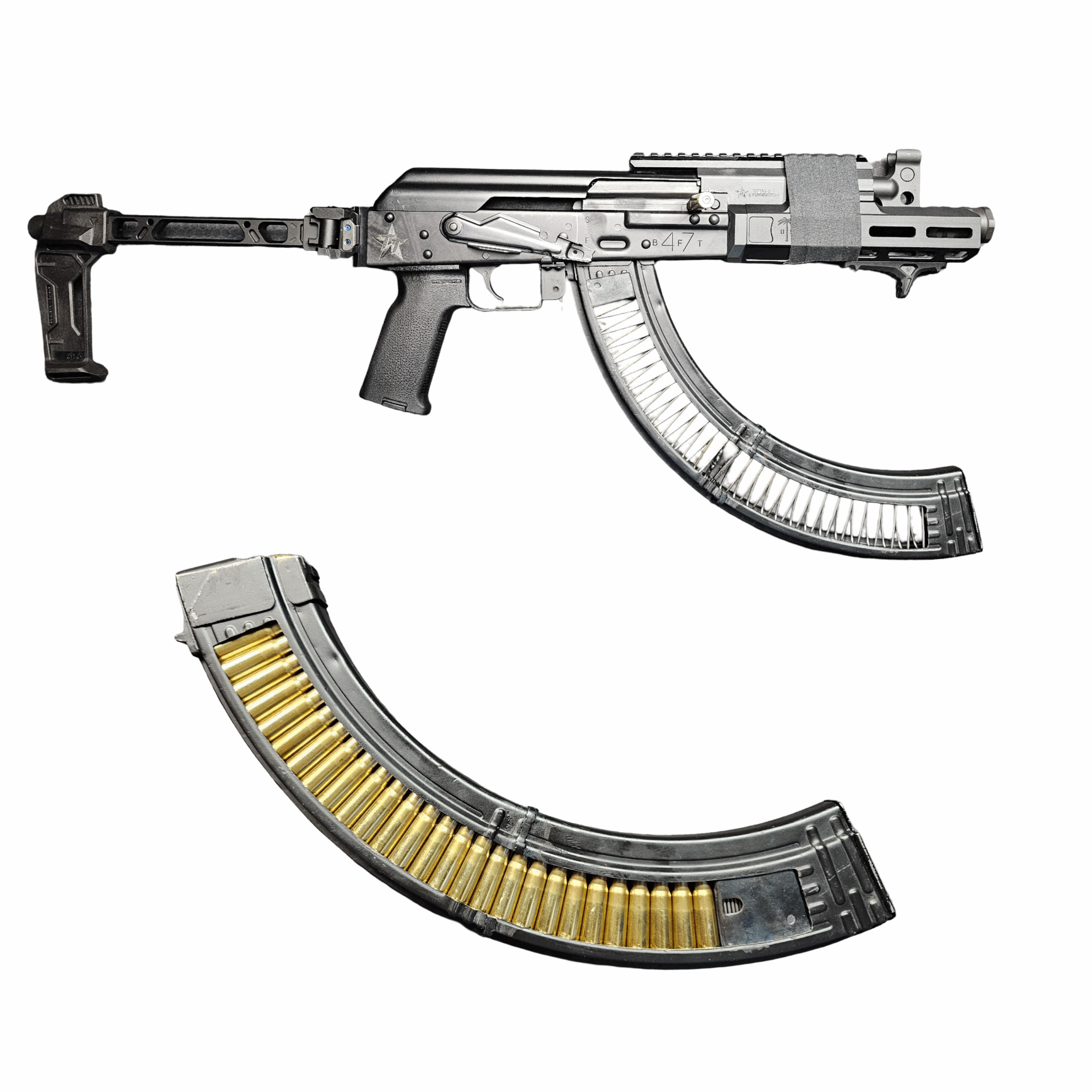 FRT AK 7.62×39 Dual-Window Banana Magazine — Double-Welded — image 2