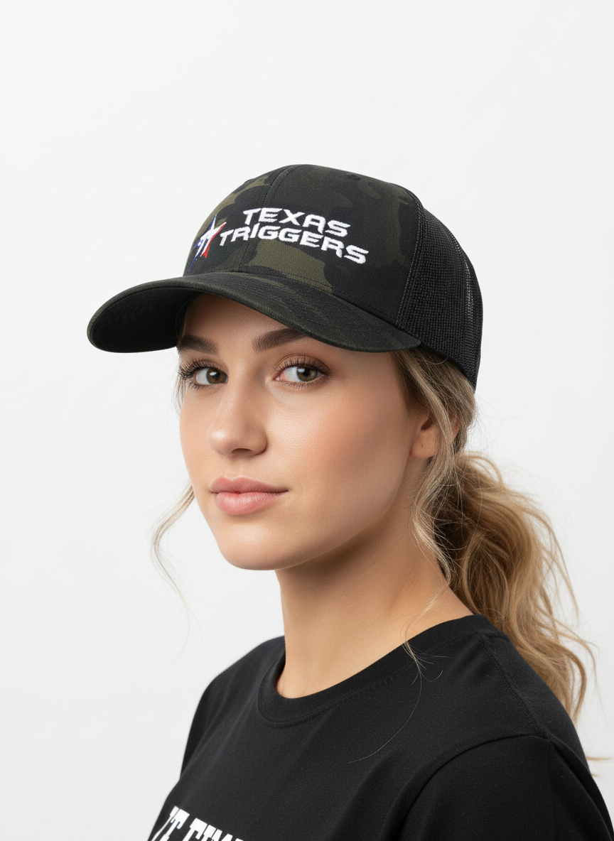 FRT Black Camo Snapback Hat — image 2